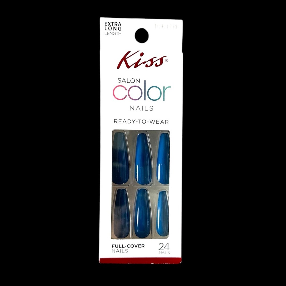 Kiss Extra Long Blue Nails NWT